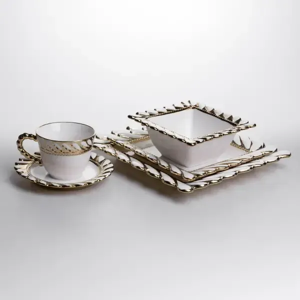 Сервіз порцеляновий Tiffany 24 предмети на 6 персон XZ-24PCS (XZ-24PCS) - зображення 6