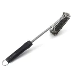 Щітка для гриля SANTOS двохрядна, нержавіюча сталь, 45см 232364