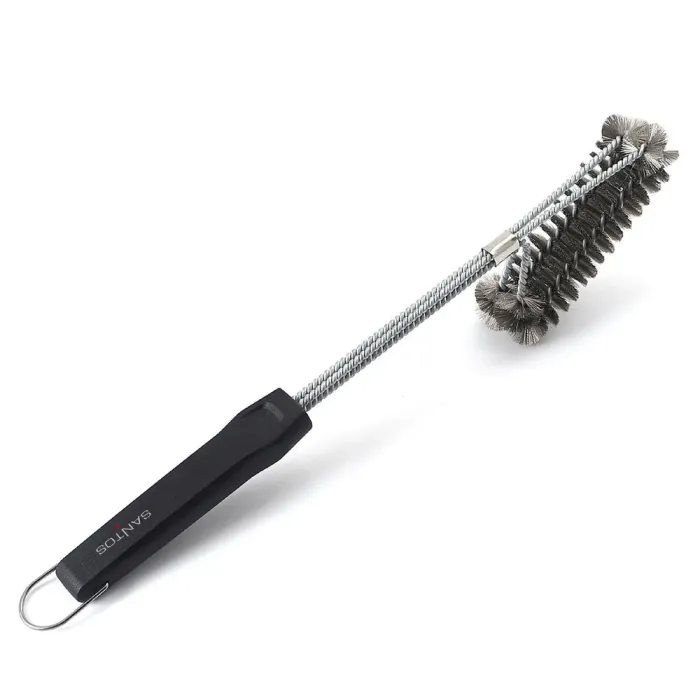 Щітка для гриля SANTOS двохрядна, нержавіюча сталь, 45см 232364 - изображение 1