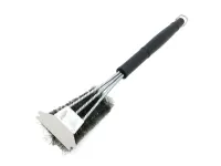 Щетка для гриля трехрядная 2в1 (щетка+скребок) GRILLI 777455