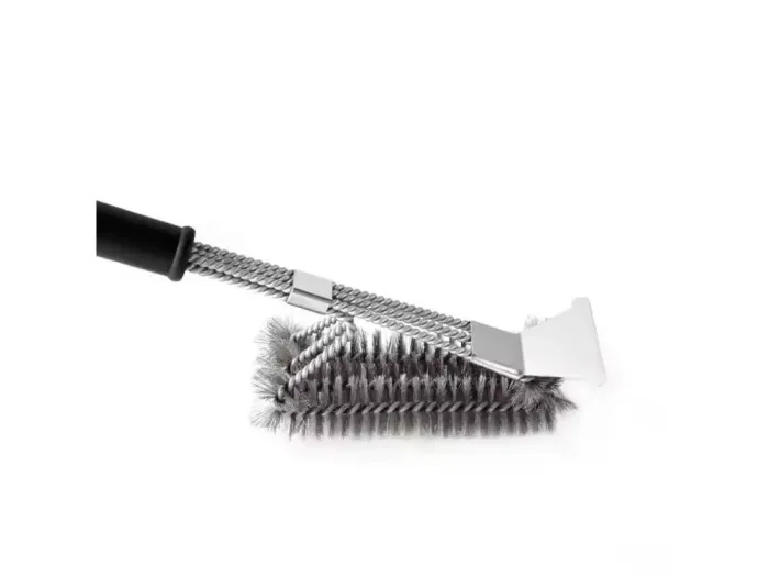 Щетка для гриля трехрядная 2в1 (щетка+скребок) GRILLI 777455 - изображение 2