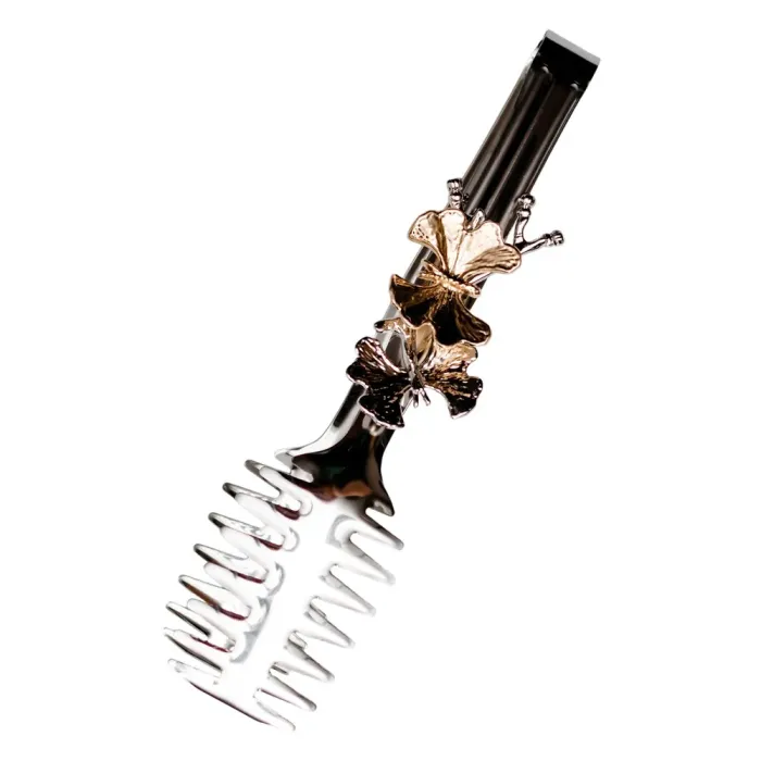 Щипці кухонні металеві 21×4 (см) кулінарні щипці для м'яса, риби, гриля сервірувальні щипці HP-8-61 (HP-8-61) - изображение 1