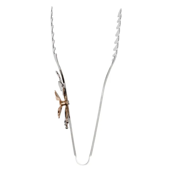 Щипці кухонні металеві 21×4 (см) кулінарні щипці для м'яса, риби, гриля сервірувальні щипці HP-8-61 (HP-8-61) - изображение 3