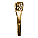 Щипці кухонні металеві 25×5 (см) кулінарні щипці для м'яса, риби, гриля кухарські щипці Золотистий HP-8-64 (HP-8-64)