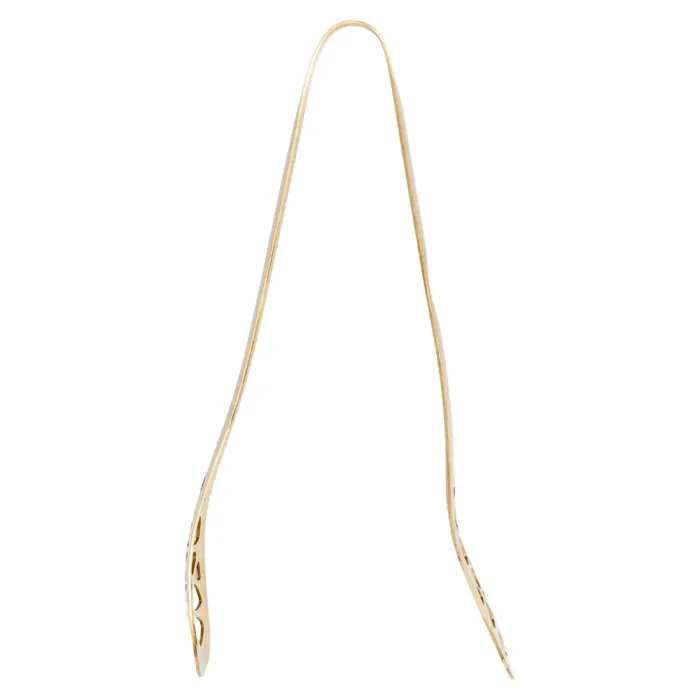 Щипці кухонні металеві 25×5 (см) кулінарні щипці для м'яса, риби, гриля кухарські щипці Золотистий HP-8-64 (HP-8-64) - изображение 3