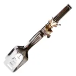 Щипці кухонні металеві 29×5 (см) кулінарні щипці для м'яса, риби, гриля кухарські щипці для Сріблястий HP-8-63 (HP-8-63)