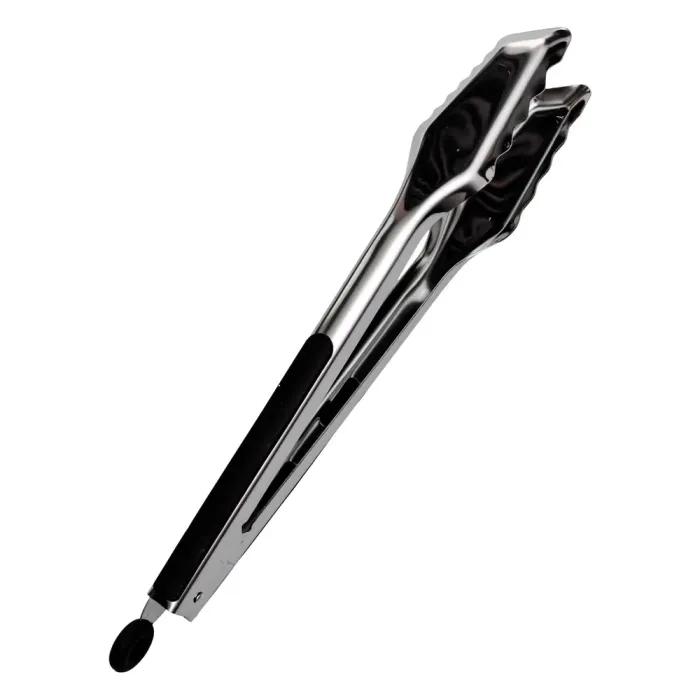 Щипці кухонні металеві 34×4.5 (см) кулінарні щипці для м'яса, риби, гриля кухарські щипці HP-8-66 (HP-8-66) - изображение 1