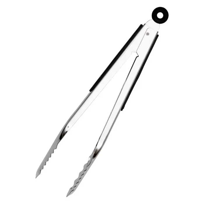 Щипці кухонні металеві 34×4.5 (см) кулінарні щипці для м'яса, риби, гриля кухарські щипці HP-8-66 (HP-8-66) - изображение 4