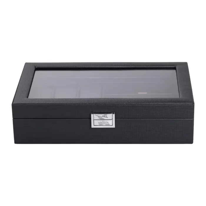 Скринька для зберігання наручного годинника з еко шкіри 35.5×21×9.5 см органайзер для окулярів та прикрас (HP-5-9) - зображення 5