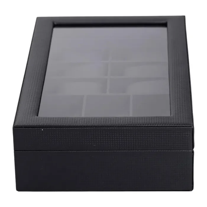 Скринька для зберігання наручного годинника з еко шкіри 35.5×21×9.5 см органайзер для окулярів та прикрас (HP-5-9) - зображення 6