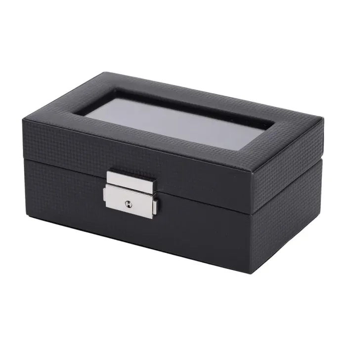 Скринька для наручного годинника 19×11.5×8 см дерев'яна на 3 відсіки (HP-5-7) - зображення 2