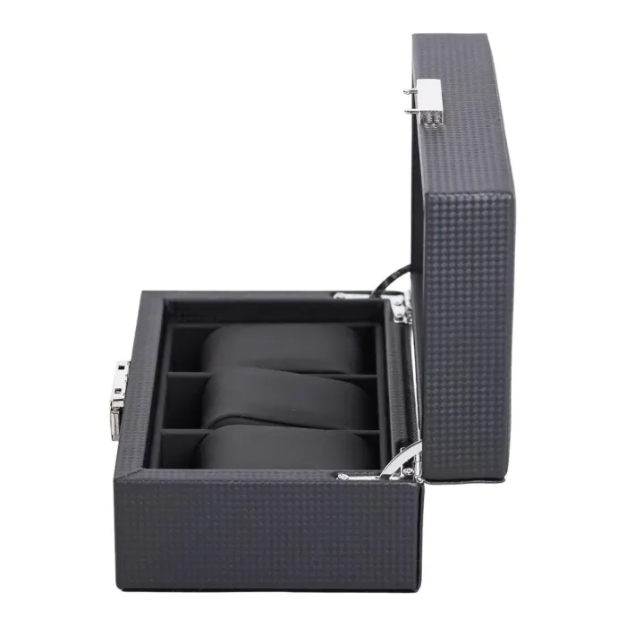 Скринька для наручного годинника 19×11.5×8 см дерев'яна на 3 відсіки (HP-5-7) - зображення 4