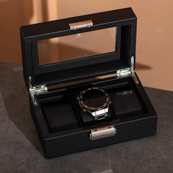 Скринька для наручного годинника 19×11.5×8 см дерев'яна на 3 відсіки (HP-5-7) - зображення 5