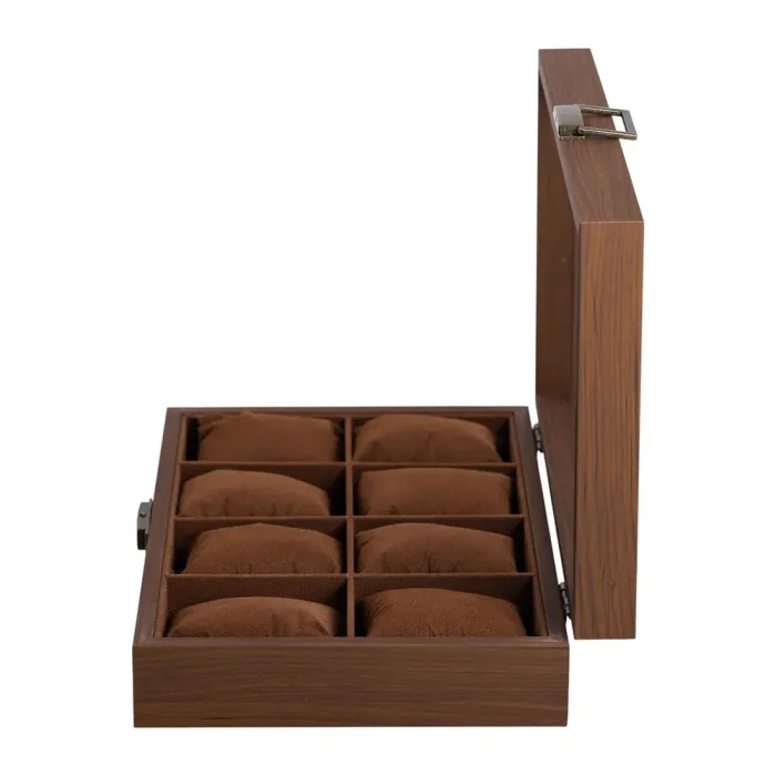 Скринька для наручних годинників 31×21×8.7 см дерев'яна на 8 відсіків (HP-5-12) - зображення 3