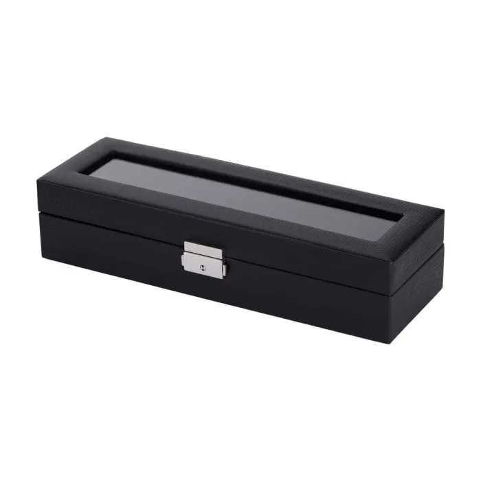 Скринька для наручного годинника 35.5×11.5×8 см дерев'яна на 6 відсіки (HP-5-8) - зображення 2