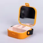 Скринька для прикрас 9×9×3.8 см міні органайзер для ювелірних виробів (HP-5-27O)