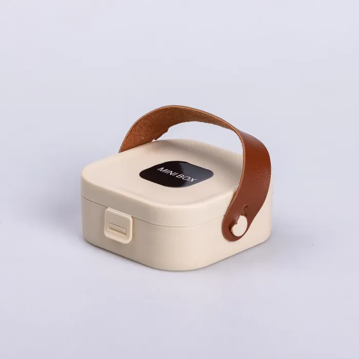 Скринька для прикрас 9×9×3.8 см міні органайзер для ювелірних виробів (HP-5-27BE) - зображення 4