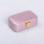 Скринька для прикрас з еко шкіри 12×7.5×4 см із застібкою органайзер для ювелірних виробів (HP-5-34P)