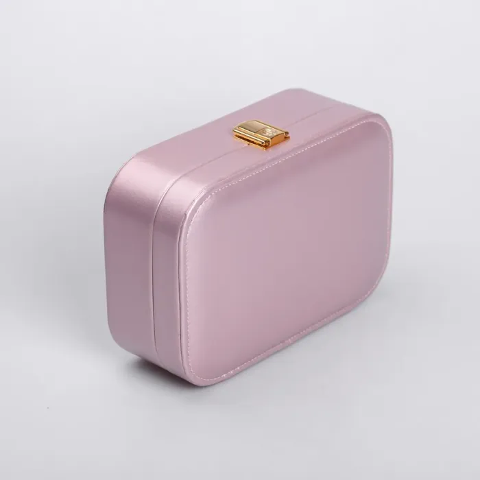 Скринька для прикрас з еко шкіри 15×10×5 см із дзеркалом органайзер для ювелірних виробів (HP-5-33P) - изображение 2