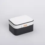 Скринька для прикрас з еко шкіри 15.5×11.5×8.5 ​​органайзер для ювелірних виробів (HP-5-37B)