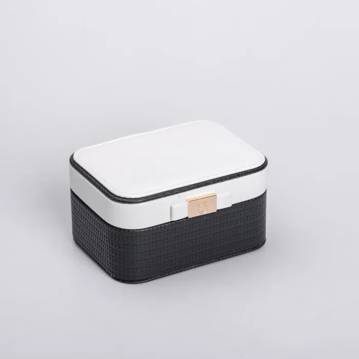 Скринька для прикрас з еко шкіри 15.5×11.5×8.5 ​​органайзер для ювелірних виробів (HP-5-37B) - зображення 1