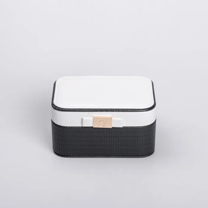 Скринька для прикрас з еко шкіри 15.5×11.5×8.5 ​​органайзер для ювелірних виробів (HP-5-37B) - зображення 2