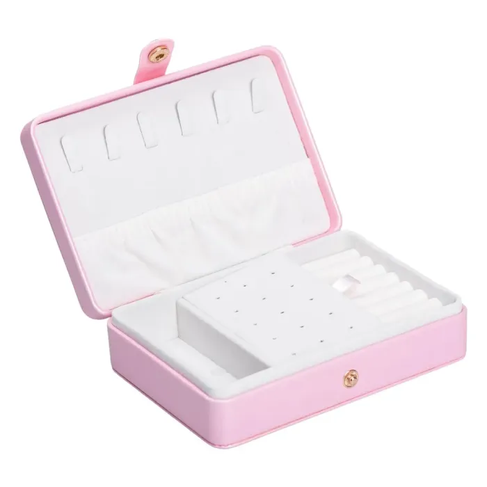 Скринька для прикрас з еко шкіри 16×11×4.7 см органайзер для ювелірних виробів (HP-5-30P) - изображение 3