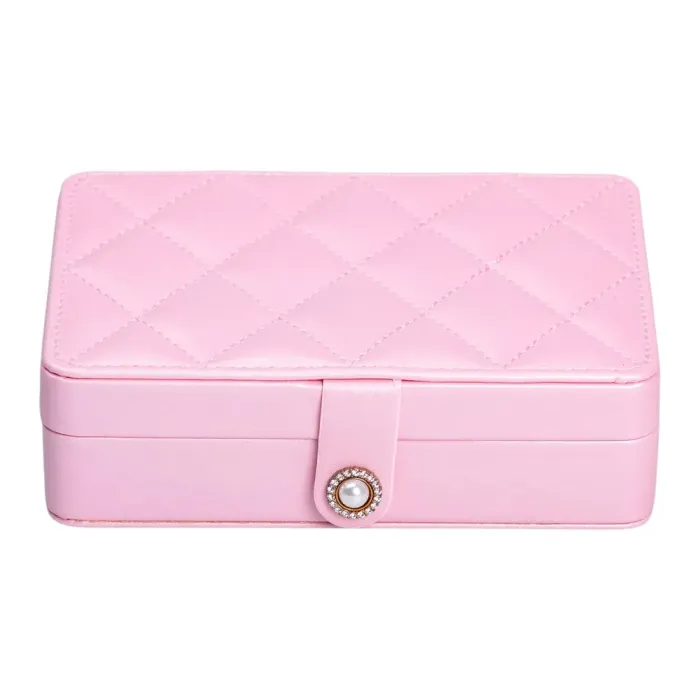 Скринька для прикрас з еко шкіри 16×11×4.7 см органайзер для ювелірних виробів (HP-5-30P) - изображение 4