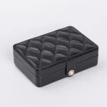 Скринька для прикрас з еко шкіри 16×11×4.7 см органайзер для ювелірних виробів (HP-5-30B)