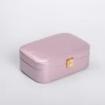 Скринька для прикрас з еко шкіри 20×14×7 см із дзеркалом органайзер для ювелірних виробів (HP-5-32P)