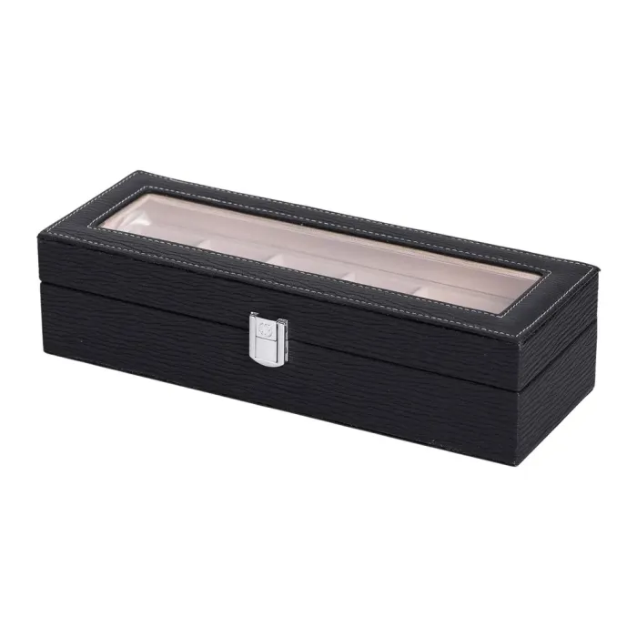 Скринька для прикрас із еко шкіри 31×11×8 см органайзер для ювелірних виробів (HP-5-5B) - зображення 1