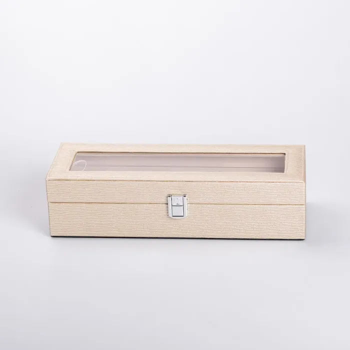 Скринька для прикрас із еко шкіри 31×11×8 см органайзер для ювелірних виробів (HP-5-5BE) - зображення 8