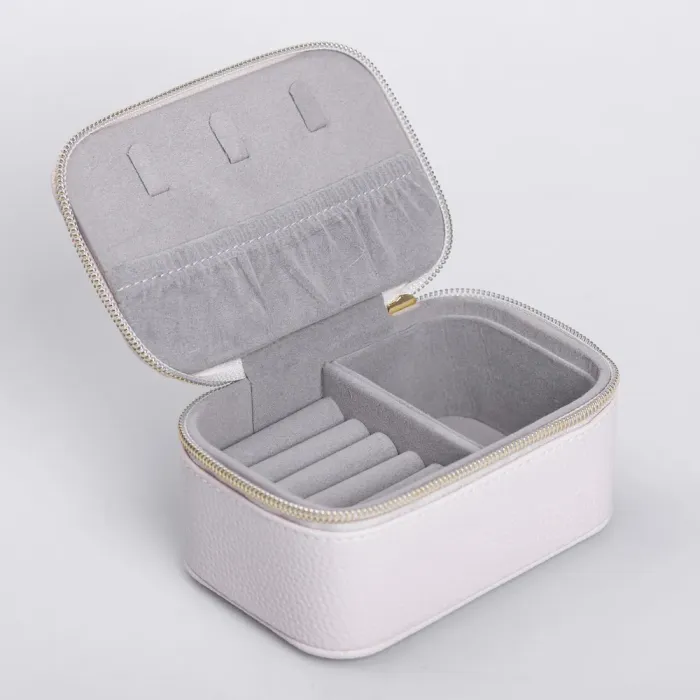 Скринька для прикрас з еко шкіри на блискавці міні органайзер для ювелірних виробів (HP-5-26BE) - изображение 3