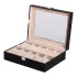 Скринька для прикрас з еко шкіри із дзеркалом органайзер для ювелірних виробів (HP-5-6B)