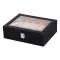 Скринька для прикрас з еко шкіри із дзеркалом органайзер для ювелірних виробів (HP-5-6B)