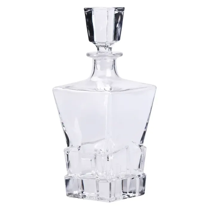 Декантер для віскі 1 літр скляний під віскі 11×11×28 см г з пробкою HP-19-32 (HP-19-32) - зображення 3