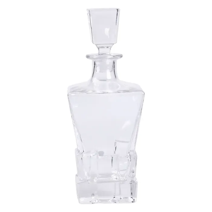 Декантер для віскі 1 літр скляний під віскі 11×11×28 см г з пробкою HP-19-32 (HP-19-32) - зображення 5