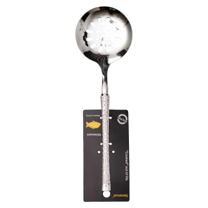 Шумівка для зняття піни з нержавіючої сталі 26.5 (см) ложка шумівка кухарська ложка для зняття пінки HP-8-50 (HP-8-50) - изображение 3