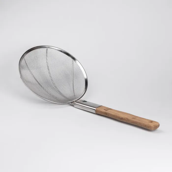 Шумовка "паук" с деревянной ручкой 24 см для фритюра и Вок (HP-19-19-24CM) - изображение 2
