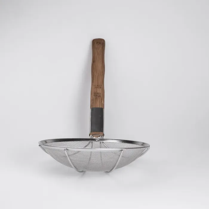 Шумовка "паук" с деревянной ручкой 28 см для фритюра и Вок (HP-19-19-28CM) - изображение 3