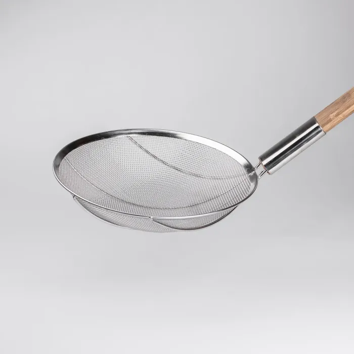 Шумовка "паук" с деревянной ручкой 28 см для фритюра и Вок (HP-19-19-28CM) - изображение 5