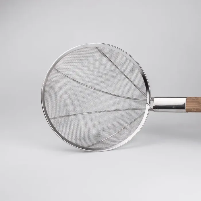 Шумовка "паук" с деревянной ручкой 28 см для фритюра и Вок (HP-19-19-28CM) - изображение 6