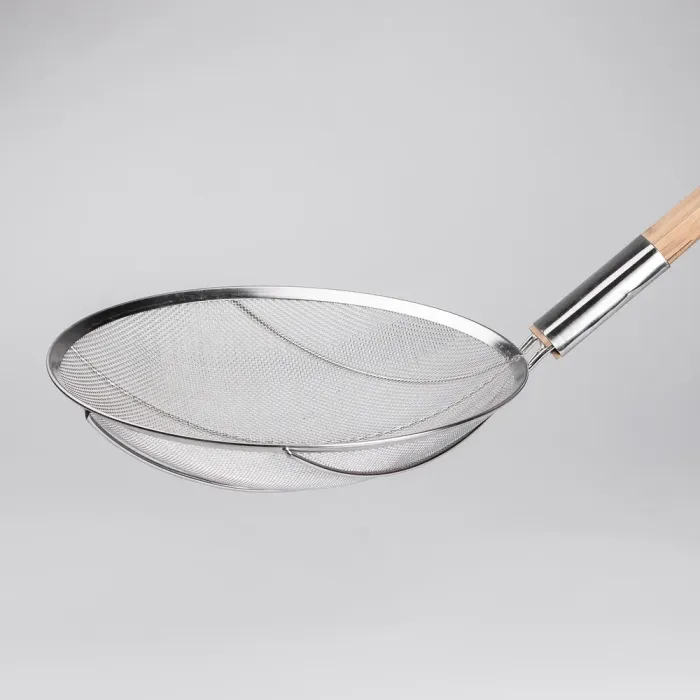 Шумовка "паук" с деревянной ручкой 32 см для фритюра и Вок (HP-19-19-32CM) - изображение 5