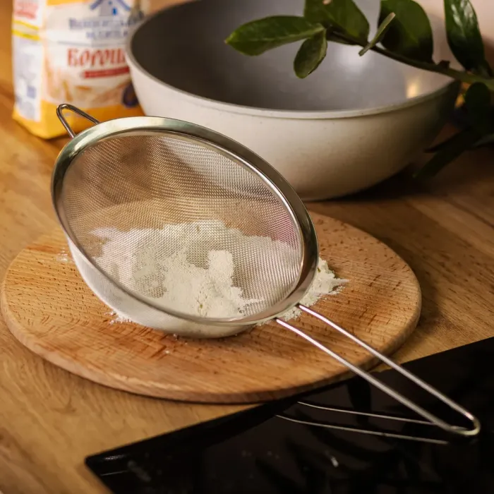 Сито дёршлак с ручкой 20 см мелкой сетке из нержавеющей стали (HP-19-13) - изображение 5