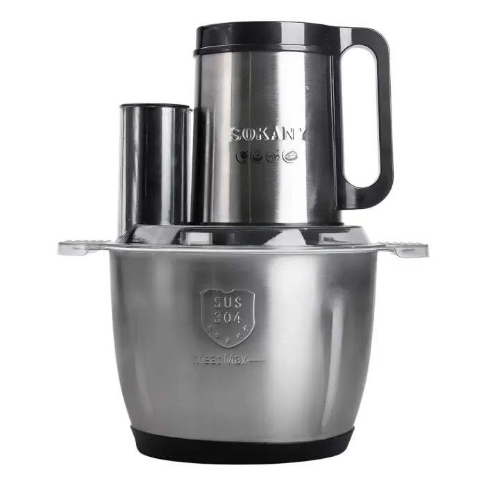 Чопер подрібнювач 600 Вт 6 лез з чашею на 2,5 літра м'ясорубка Sokany SK-06035 (SK-06035) - изображение 3