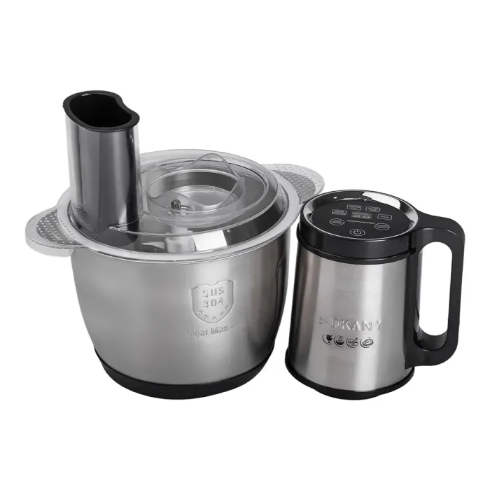 Чопер подрібнювач 600 Вт 6 лез з чашею на 2,5 літра м'ясорубка Sokany SK-06035 (SK-06035) - изображение 5
