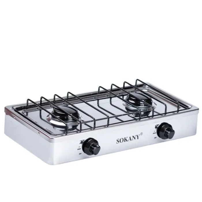 Газовая плита настольная на 2 конфорки 4.4 кВт Sokany (SK07006) - изображение 1