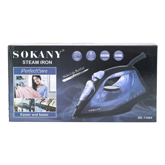Ручна парова праска 1600 Вт з керамічним покриттям для одягу SK-11004 (SK-11004) - зображення 9