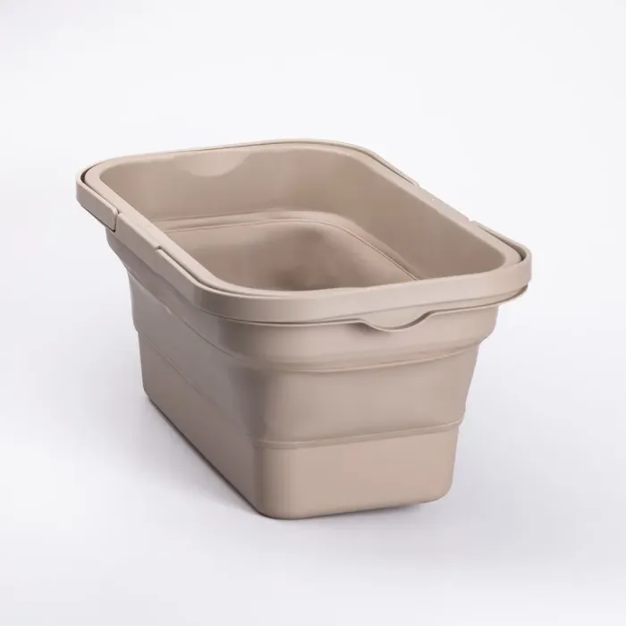 Складний кошик для пікніка з кришкою-столиком 44.8х26х14 см Бежевий (SJ-0120BE) - изображение 6