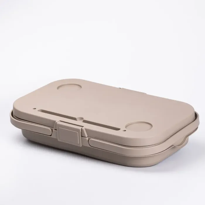 Складний кошик для пікніка з кришкою-столиком 44.8х26х14 см Бежевий (SJ-0120BE) - изображение 8